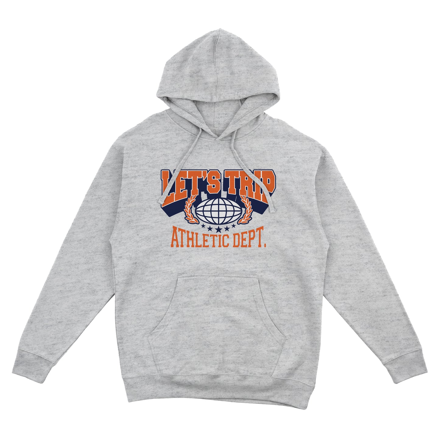 "GO SPORTS!" HOODIE - HEATHER GREY