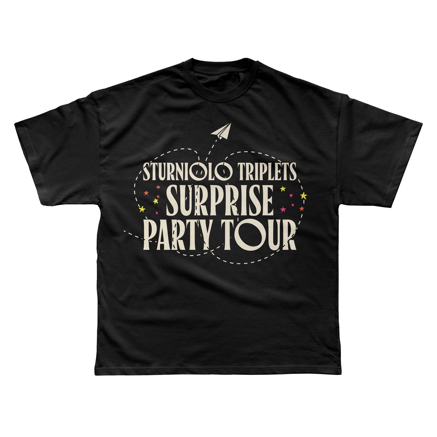 Sturniolo Surprise Party Tour Star Dates Tee - Black