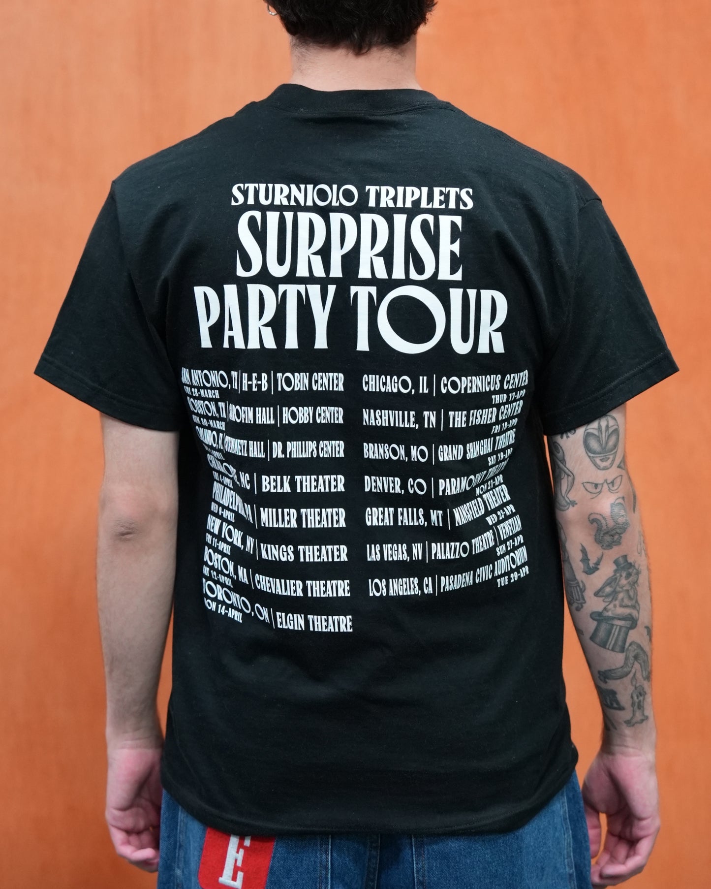 Sturniolo Surprise Party Tour Tee - Black