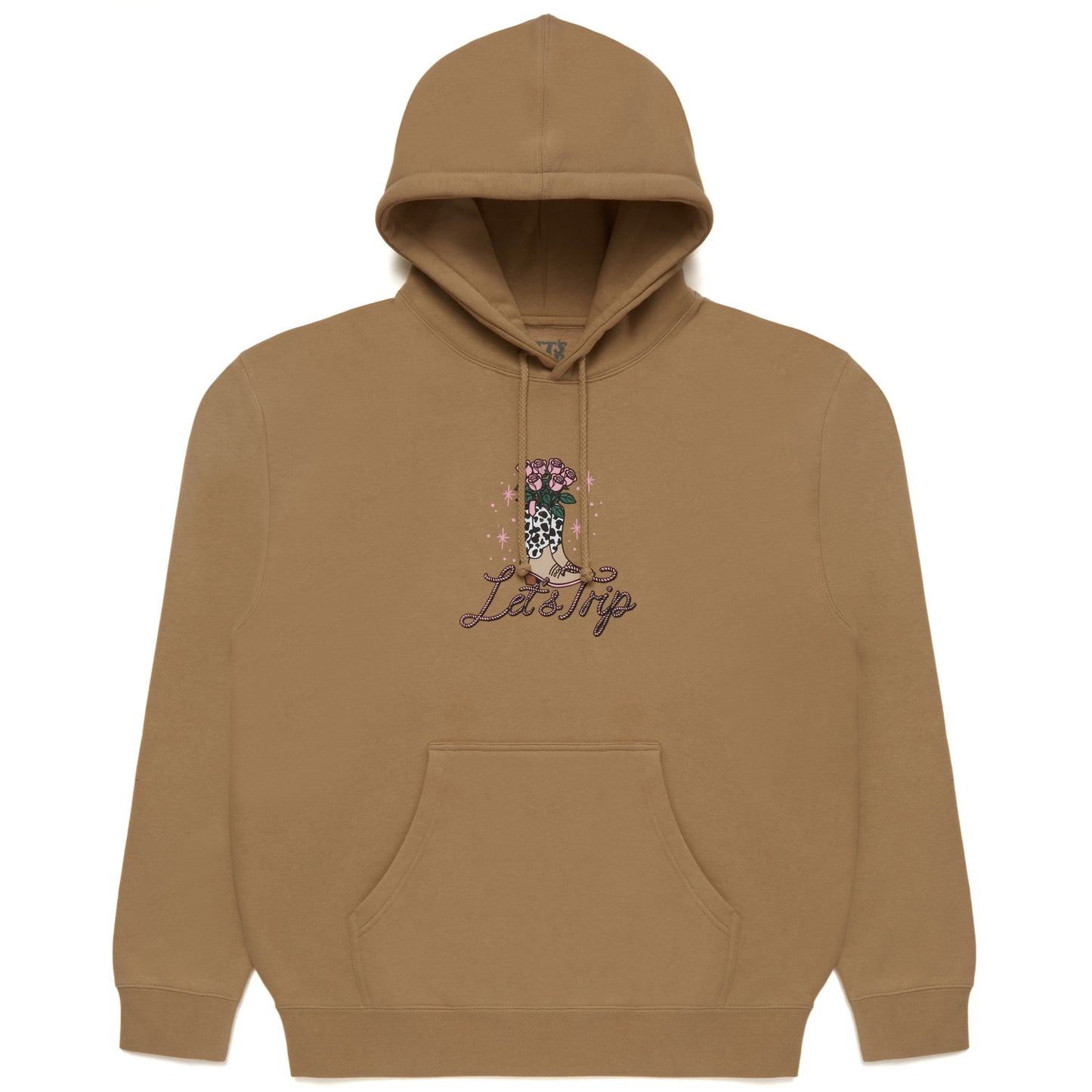 Let's Trip Boots Hoodie - Brown