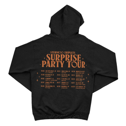 Sturniolo Surprise Party Tour Dates Hoodie - Black