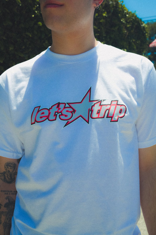 Let's Trip Star Tee WHITE