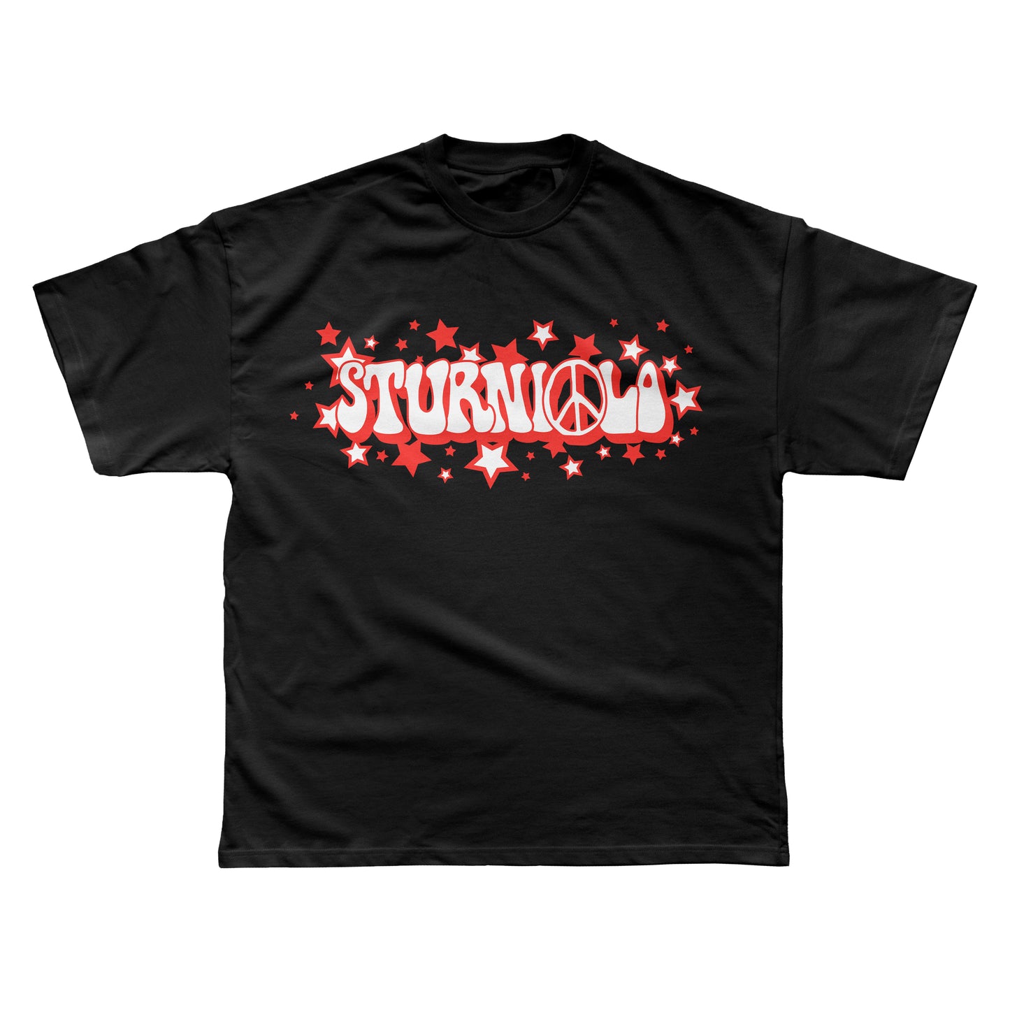 Sturniolo Peace & Stars Tee - Black