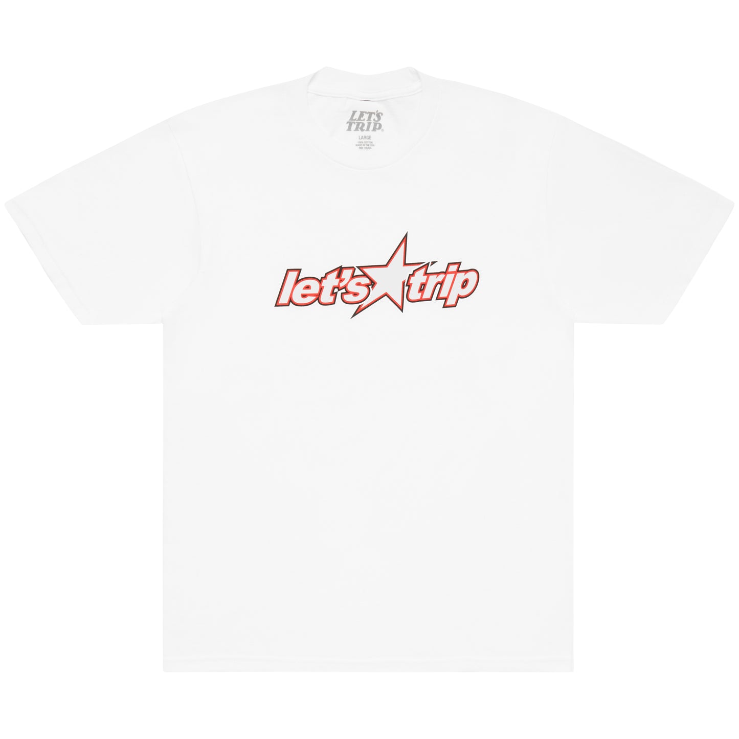 Let's Trip Star Tee WHITE